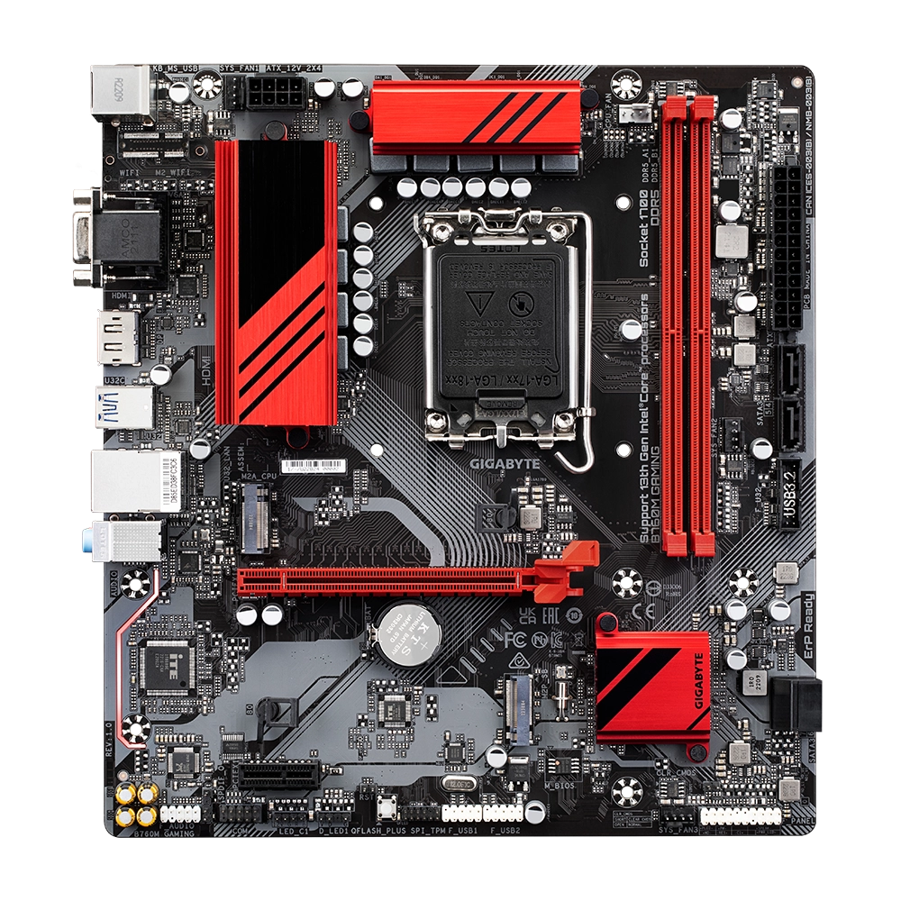 Mainboard Gigabyte B760M Gaming | Intel B760, Socket 1700, Micro ATX, 2 khe DDR5